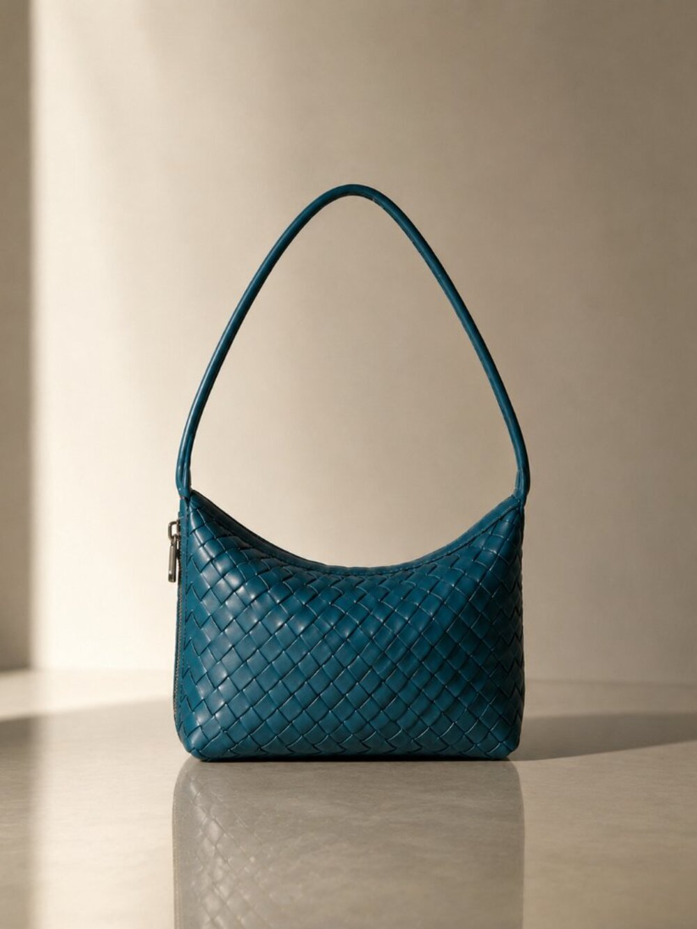 WALTER BAKER Genuine Leather Hazel Shoulder Bag, Teal NEW NWT